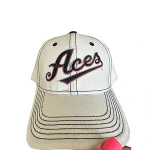 Aces Reno Melonwear Adjustable Mens White MLB Hat Cap Snapback